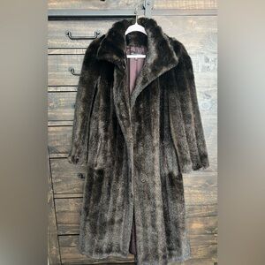 Faux fur coat